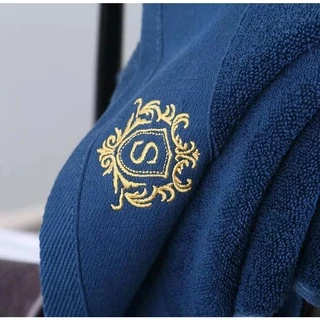 MSS ผ้าเช็ดตัว Cotton 100% เนื้อนุ่มขนาด 70*140 Cm. สกรีนโลโก้สีทอง