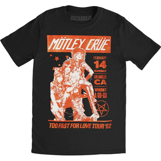 เสื้อยืด พิมพ์ลายวิสกี้ Motley Crue A Go Go ทรงสลิมฟิต สีดํา สไตล์วินเทจ สําหรับผู้ชาย