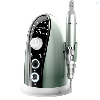 【TH】ชุดเครื่องมือสว่านไฟฟ้า 35000 RPM ปรับความเร็วได้ พร้อมหัวเจียร แบบเปลี่ยน สําหรับตกแต่งเล็บ