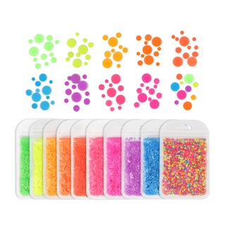 SIY  Chunky Circle Nail Sequins Glitter Flakes Nail Art Decorations Makeup Face Body