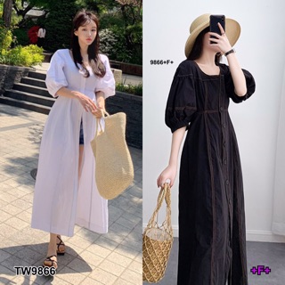 GN9866 Dress แม็กซี่เดรสยาว
