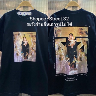 T-shirt  เสื้อยืดแขนสั้น Off Wh..  พระแม่มารี ทองS-5XL