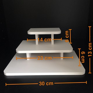 ชั้นวางพระบูชาในบ้านและคอนโด3ชั้นฐานแบน วัสดุทนทานมีขนาดในภา…