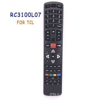 ใหม่ ของแท้ รีโมตคอนโทรล RC3100L07 สําหรับสมาร์ททีวี TCLLED LCD 3D NETFLIX Fernbedienung