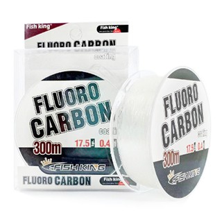 สายฟลูโรคาร์บอน FLUOROCARBON COATING ยาว 300 m.สายชอค สายหน้า