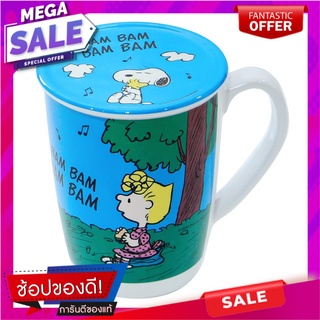 ถ้วยหู+ฝาเมลามีน 450ml SUPERWARE SNOOPY BAM BAM แก้วน้ำ MELAMINE MUG+LID 450ml SUPERWARE SNOOPY BAM BAM