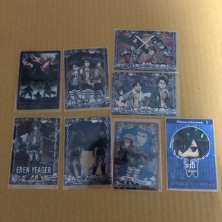 การ์ด ผ่าพิภพไททัน ไททัน attack on titan ลิขสิทธิ์แท้ บันได bandai ของ สะสม การ์ด โปสการ์ด พวงกุญแจ สแตนดี้ โมเดล แฟ้ม