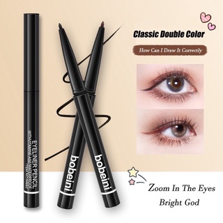 #ดำ อายไลน์เนอร์ โบบีนี่ แบบหมุนอัตโนมัติ  Bobeini Eyeliner Pencil อายไลน์เนอร์ไม่ต้องเหลา เขียนง่าย สีชัด มี 2 เฉดสีให้เลือกเลยค่ะ