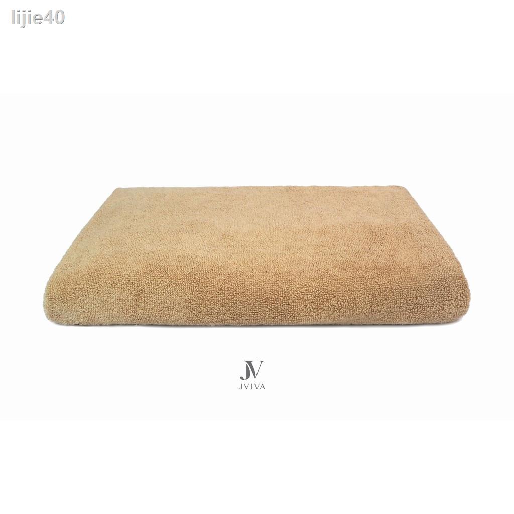 🔥 ส่วนลด 50%🔥 ▼☃Jviva - ผ้าขนหนูเช็ดตัว คอตตอน ขนคู่ (Hotel Collection) สีเบจ