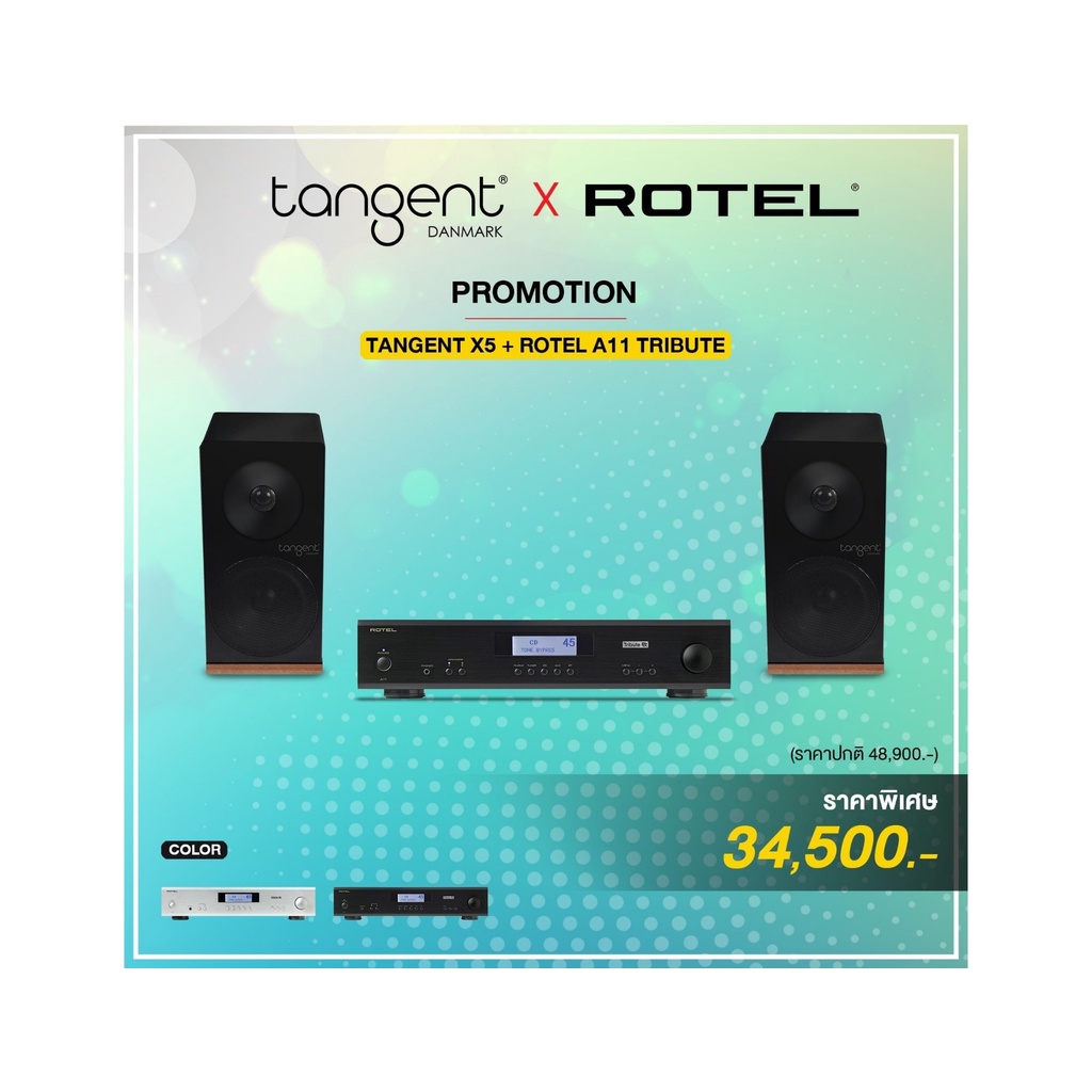 tangent X5 + ROTEL A11 TRIBUTE