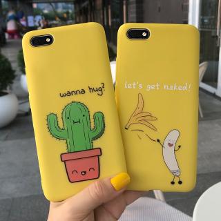 เคสโทรศัพท์ ซิลิโคน พิมพ์ลายการ์ตูนกระบองเพชร แบบนุ่ม สำหรับ huawei y5 lite (2018) y5