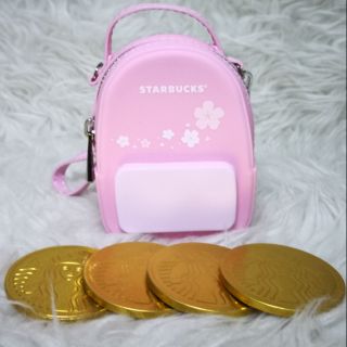 กระเป๋าเอนกประสงค์ (ซิปสีเงิน)​ Starbucks Thailand 2019 Sakura Collection