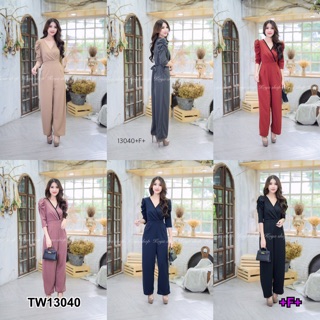 TW13040  Jumpsuit จั้มสูทขายาว*สอบถามสีก่อนสั่งนะคะ*