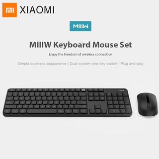 Xiaomi miwu wireless office mouse and keyboard set Windows/MAC One-button switching Easy to use light business design