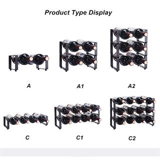 ชั้นวางขวดไวน์ แบบเหล็ก สไตล์โมเดิร์น เรียบง่าย สร้างสรรค์