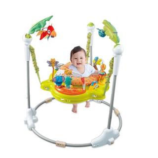 ฟรีเคอรี่!!เก้าอี้กระโดด Jumperoo รุ่น S-Jungle  (รุ่นขาตรง)