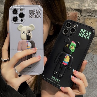 3D Companion Bearbrick เคส iPhone 13 12 Case สำหรับ iPhone 11 Pro Max X XS Max XR Chic Casing Cover