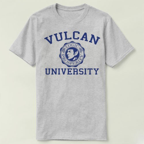Star Trek Spock Live Long Vulcan เสื้อยืดผ้าฝ้ายส่วนบุคคลสําหรับผู้ชายและผู้หญิง