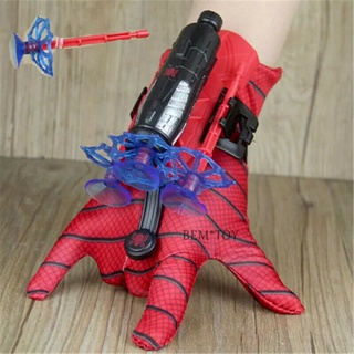 ของเล่น Spider-Man Web Shooter Dart Blaster Launcher + ถุงมือ Spiderman สําหรับเด็ก