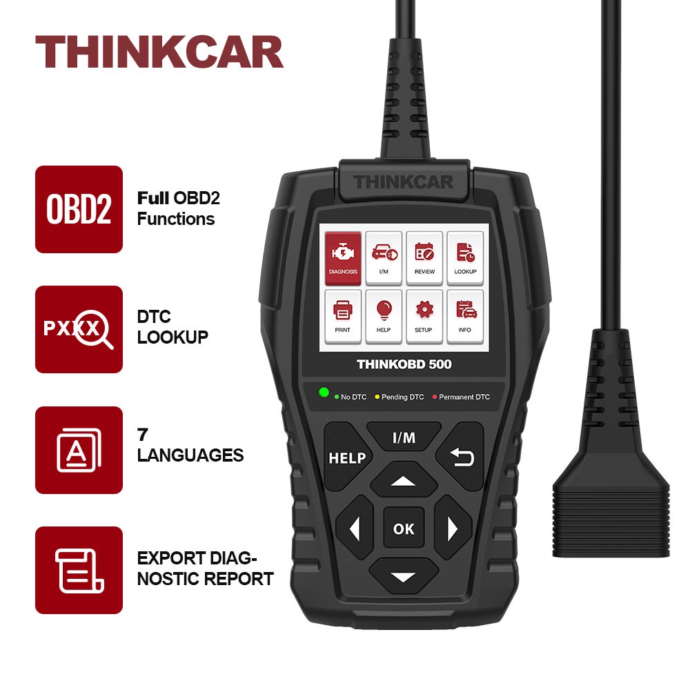 Thinkcar THINKOBD เครื่องสแกนเนอร์วินิจฉัยรถยนต์ 500 Obd2 Obd 2 Version