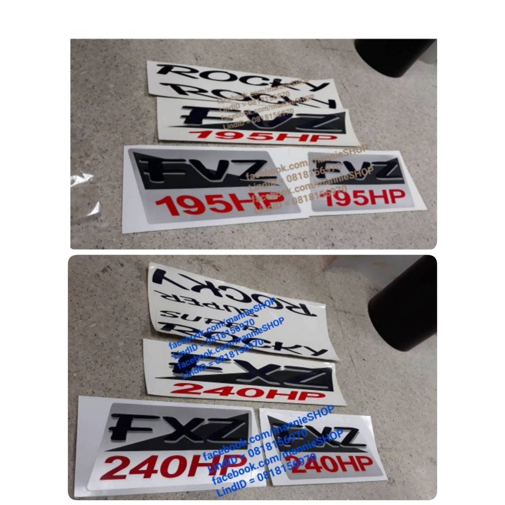 สติ๊กเกอร์แบบดั้งเดิม ติดรถ ISUZU ROCKY รุ่น FVZ 195HP หรือ FXZ 240HP sticker แต่งรถ ติดรถ อีซูซู ติ