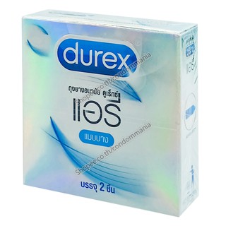 ถุงยางอนามัย Durex Airy 1 กล่อง (2 ชิ้น)