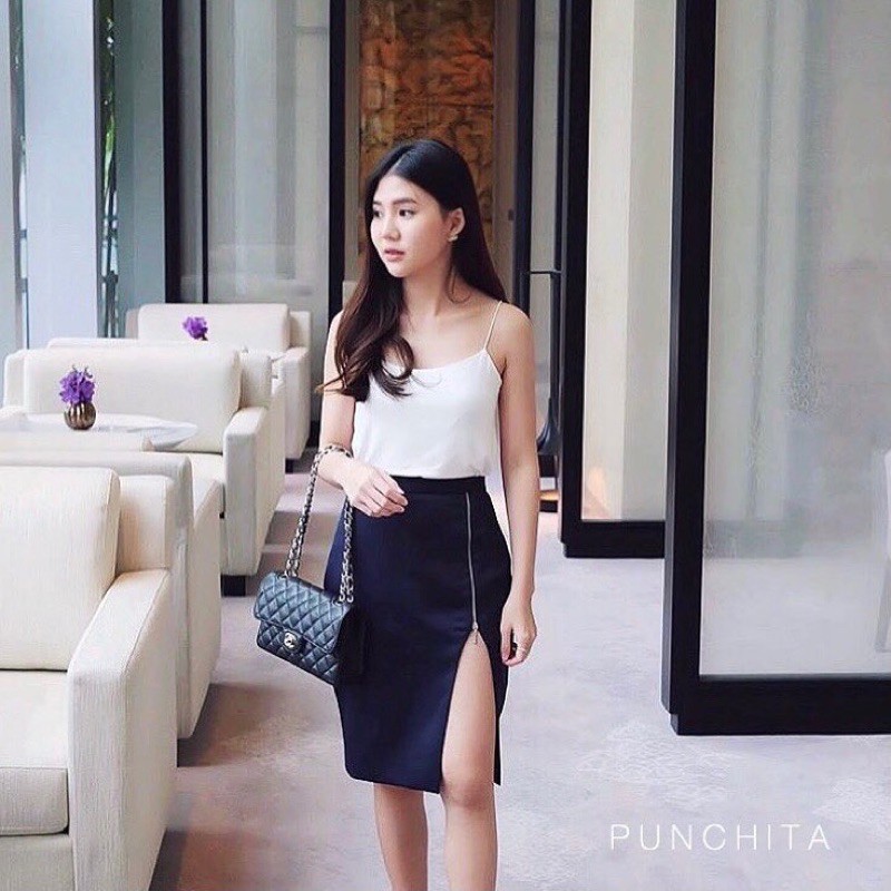 Punchita - a line mini skirt - size S