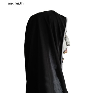 Fengfei ผ้าพันคอยาง คอสเพลย์ The Horror Scary Nun Latex พร้อมหน้ากาก สําหรับปาร์ตี้ฮาโลวีน