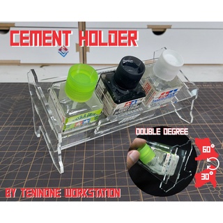 Cement Holder(ที่กันล้มสำหรับขวดกาวtamiya,panelline,น้ำยาดีคอล)