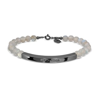 Mizuchol กำไลหิน Labradorite แท้ประดับเงินแท้ By Yourside Bracelet - Boyfriend (Black)