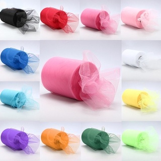 ม้วนผ้า tulle roll 15 ซม. * 22 ม. สําหรับตกแต่งงานแต่งงาน ปาร์ตี้วันเกิด