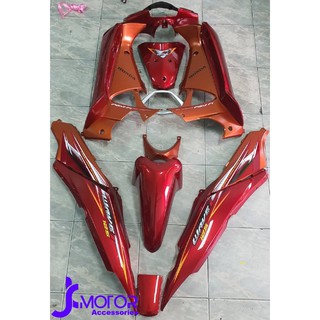 ชุดสี WAVE125I​ ปี2005 สีแดงแก้ว-ส้มแก้วด้าน