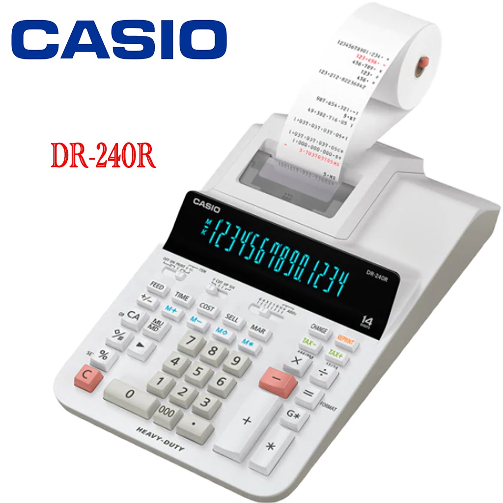 Casio DR-120R เครื่องคิดเลขพิมพ์กระดาษคาสิโอ ของใหม่ ของแท้