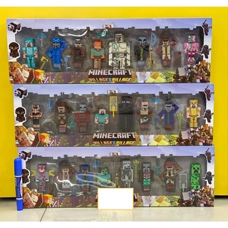 chamaa Minecraft Village and Pillage Action Figures 3-4 INCHES มายคราฟ