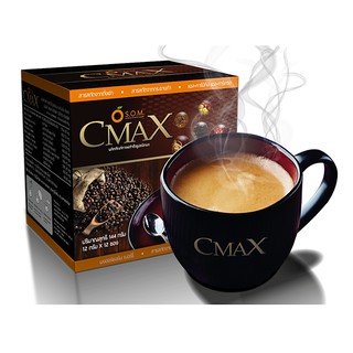 กาแฟซีแมคซ์ S.O.M. CMax Coffee กาแฟโสม กาแฟถั่งเช่า กาแฟบำรุงสุขภาพ (12ซอง/กล่อง) ของแท้ 💯