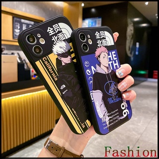 เคสโทรศัพท์มือถือ ซิลิกาเจล ขอบตรง ลายเด็กผู้ชาย สําหรับ iPhone 11 8plus Xr 13pm 7 plus 12 Promax 13 plus mini 6s plus 12 mini