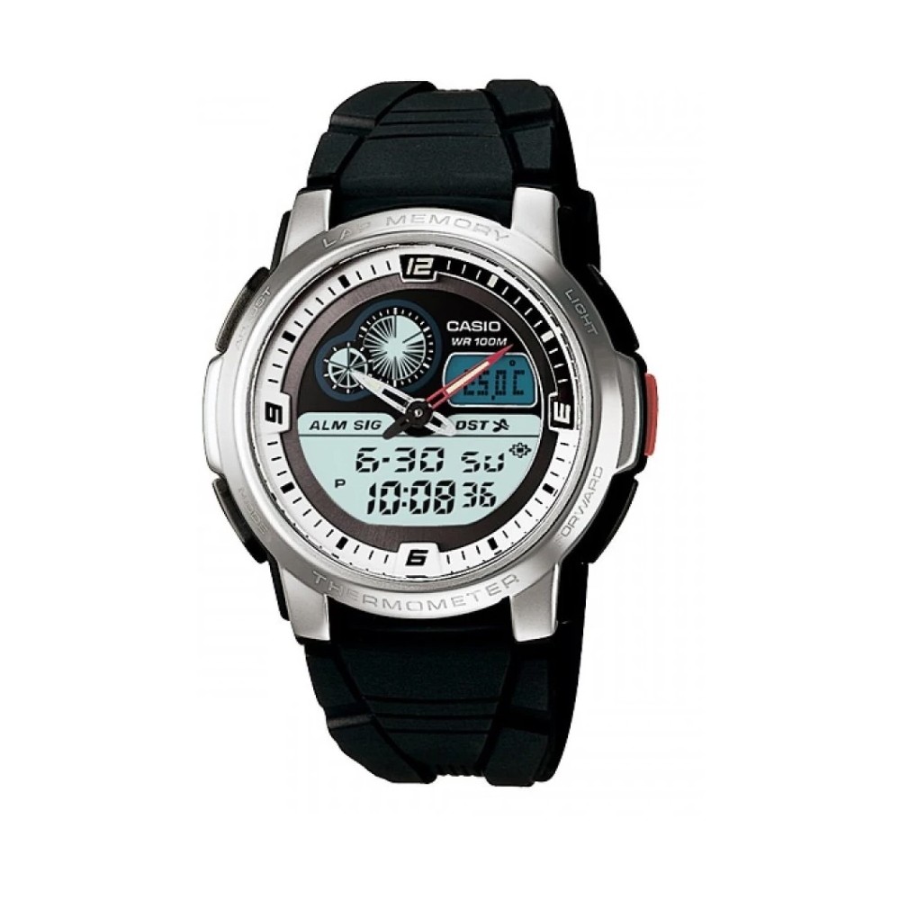 Casio Standard นาฬิกาข้อมือผู้ชาย สายเรซิน รุ่น AQF-102W-7BVDF - สีดำ