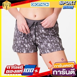 กางเกงขาสั้นผู้หญิงสำหรับใส่วิ่งรุ่น RUN DRY (สีเทาลาย ANTHRACITE) Womens running shorts RUN DRY - ANTHRACITE GRAY