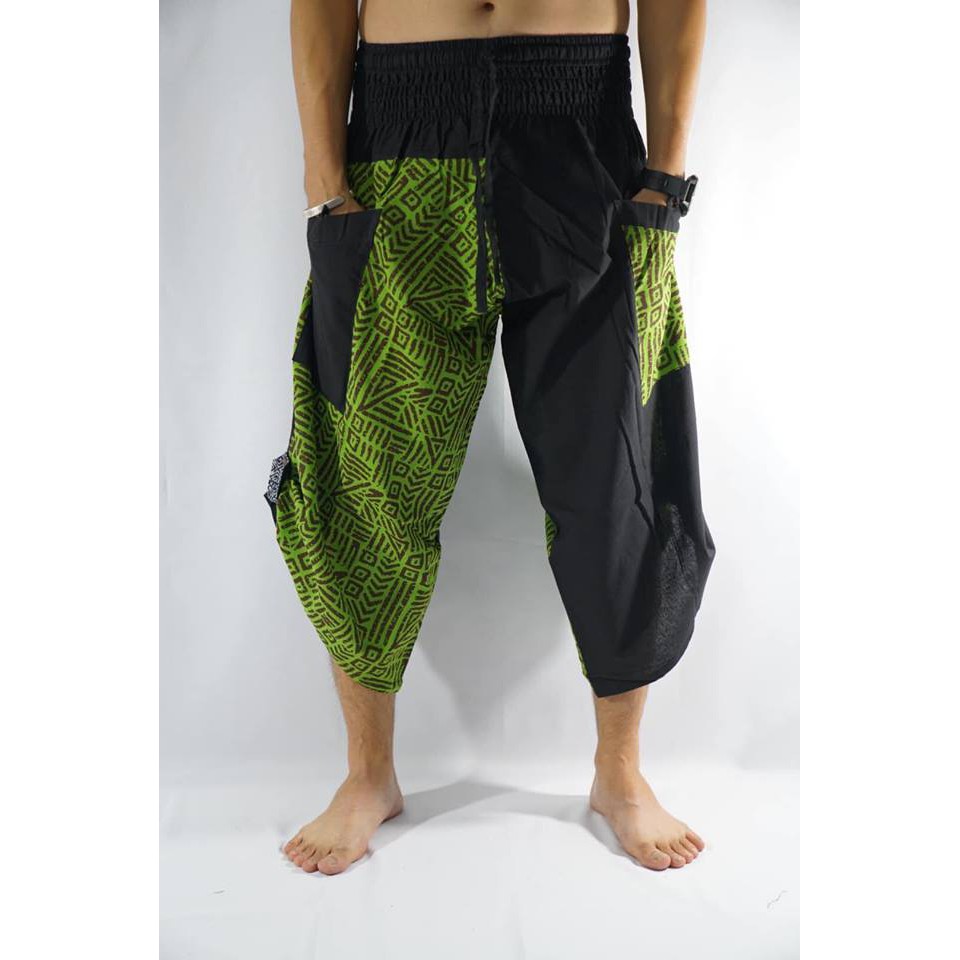 ซามูไรกางเกงเอวยางยืด ไซต์ XL Samurai pants elastic waist (Unisex)