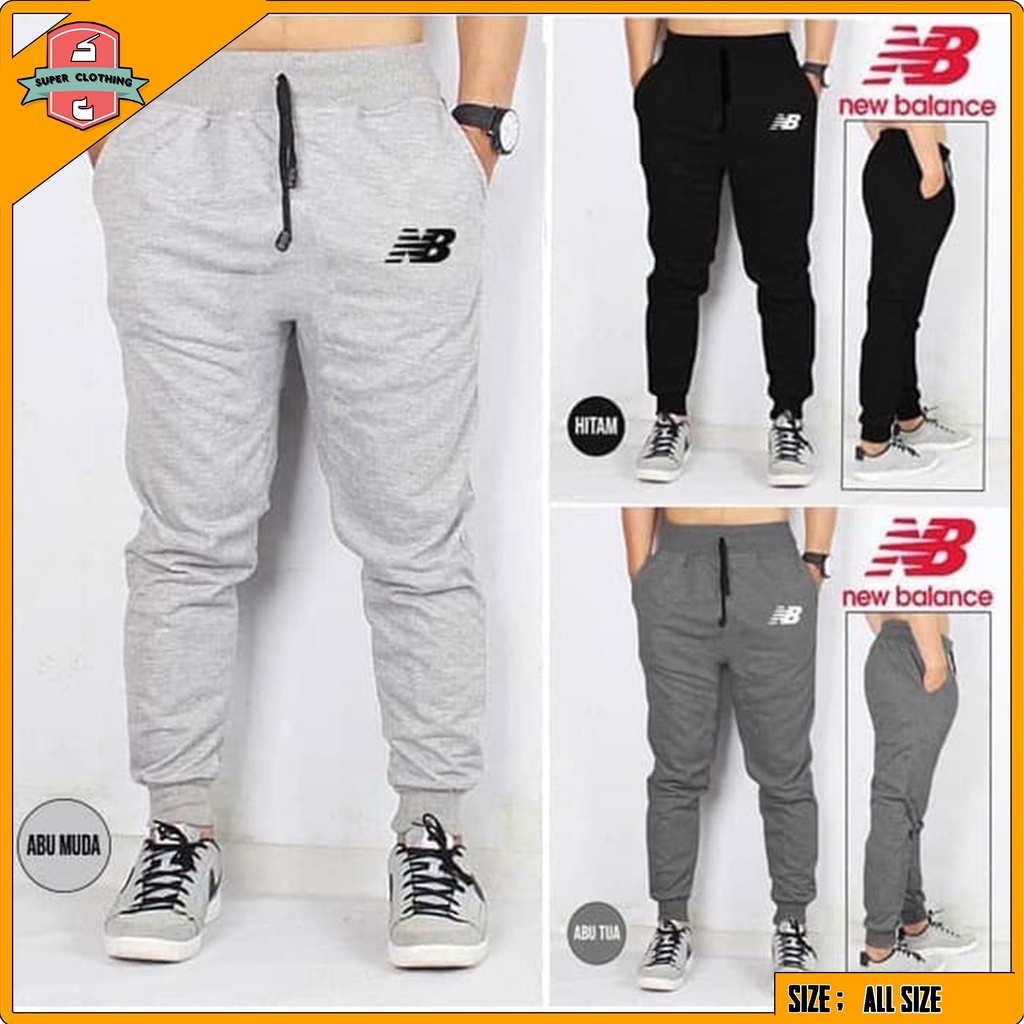 NEW BALANCE LOGO JOGGER PANTS - NB JOGGER PANTS - NEW BALANCE PREMIUM JOGGER SWEATPANTS