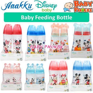 Anakku Disney ขวดนมเด็กทารก ขวดนมเด็ก Susu Bayi 8oz / 10oz Baby Phoebe