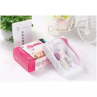 เครื่องขัดหน้า 5 in 1 เครื่องลัางหน้าไฟฟ้า Electric Facial Massage Cleaner เครื่องนวดหน้า เครื่องทำความสะอาดผิวหน้า