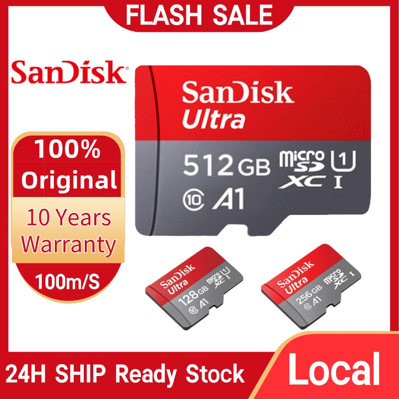 ◑【Local】 Memory Card 512GB 256GB 128GB 64GB Micro sd card Class10 UHS-1 memory card original