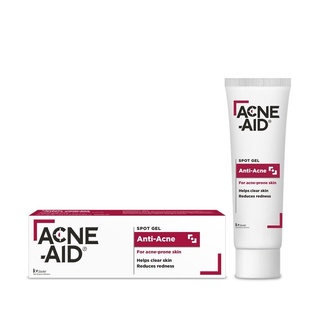 Acne-Aid Spot Gel Anti-Acne 10 g. แอคเน่-เอด สปอต เจล แอนติ-แอคเน่ เจลแต้มสิวสำหรับผิวหน้า และ ผิวกาย