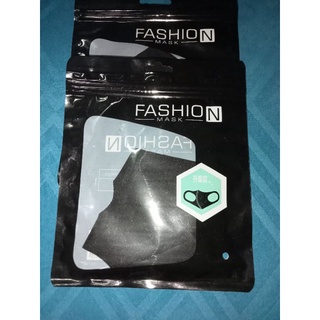 หน้ากาก Fashion Mask ผ้าสีดำ ฟรีไซส์