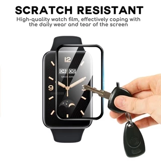 3D ฟิล์มป้องกันสําหรับ Xiaomi Mi Band 10 9 8 7 Pro Full Curved Edge Screen Protector สําหรับ Xiaomi Smart Band 9Pro 10Pro ไม่ใช่กระจกนิรภัย