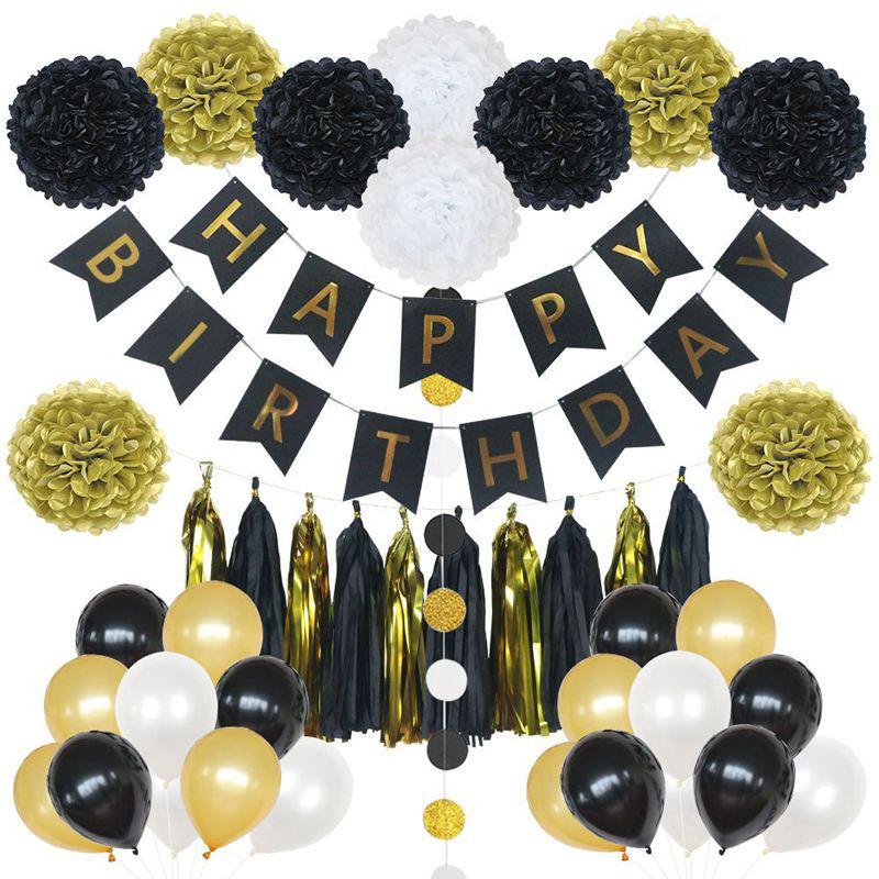 43pcs Birthday Party Decoration Set for Children- Includes Happy Birthday Banner