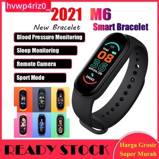 สมาร์ทวอทช์ M6 สร้อยข้อมือสมาร์ทกีฬา Heart Rate Tracker Pedometer เครื่องวัดความดันโลหิต