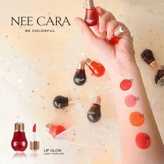 NEE CARA LIP GLOW  ลิปทินท์ หลอดไฟ ขนาดพกพา**ของแท้ พร้อมส่ง