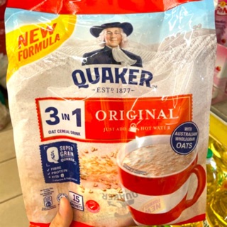 QUAKER Oat Cereal Drink เครื่องดื่มโอ๊ค 3in1 รส Original